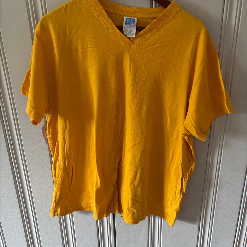 2/$12 Bright Yellow V-Neck T-Shirt
